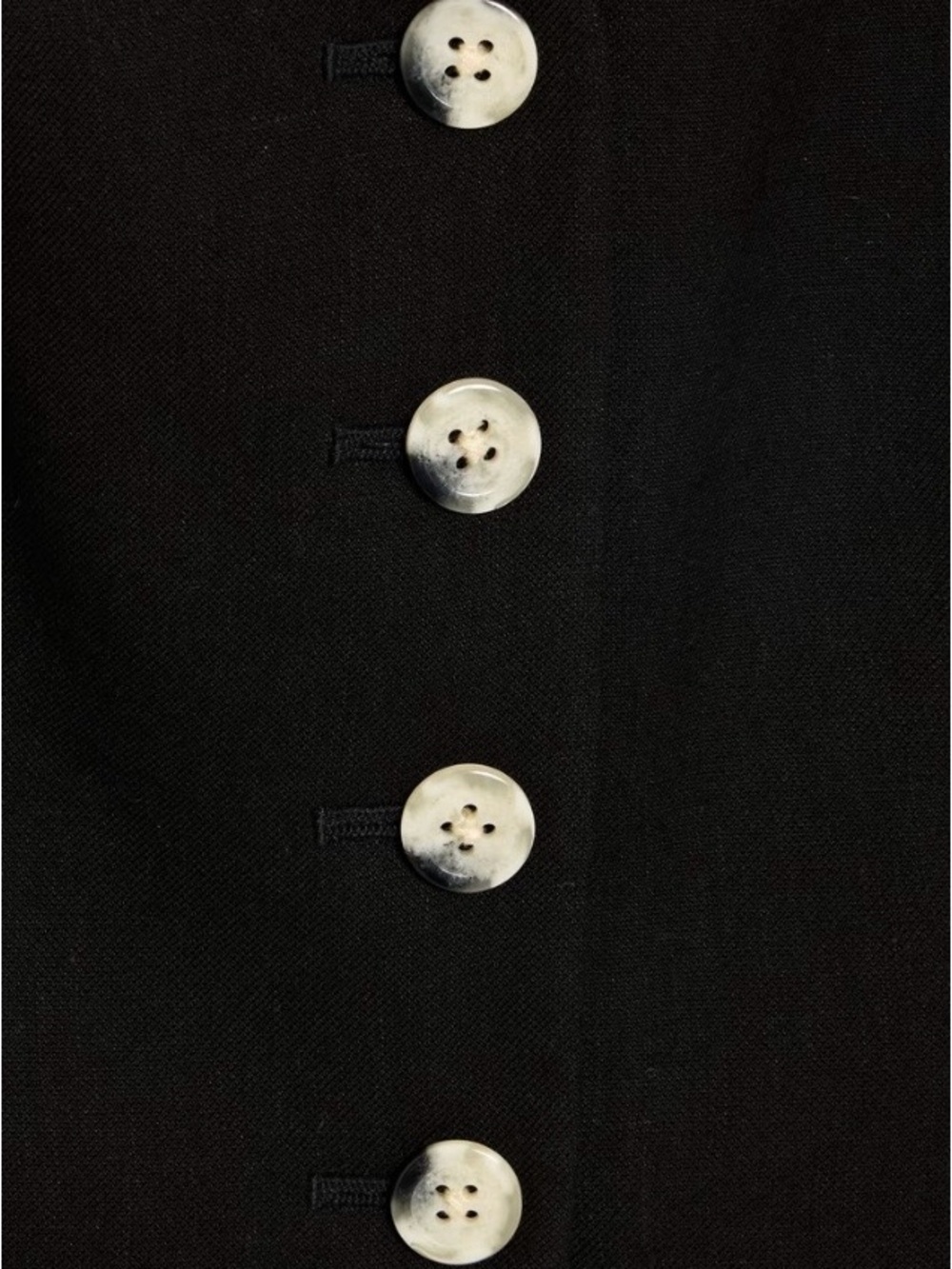 Veronica Beard Black  Vest with Button Front - Picture 7 of 7